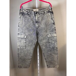Haikure‎ Grey Marble Wash Cargo Pants Women's Size 33 Made in Italy